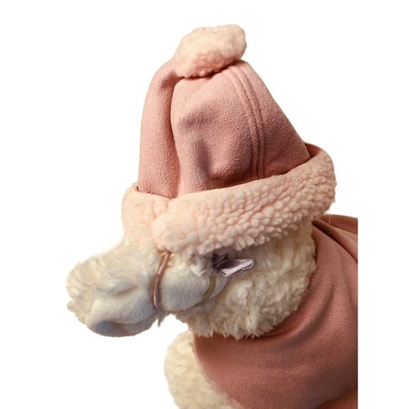 Build a Dog Bear White Pink Jacket and Pink Hat Tag Clothes Toys Workshop - Picture 6 of 11